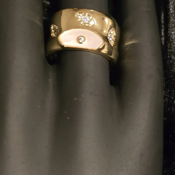 Elegant Gold and Silver Women's Bracelet and Ring Set - Picture 5 of 15